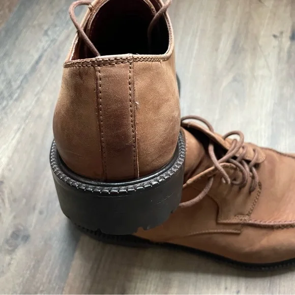 Florsheim Imperial Brown Leather Apron Toes Oxford Men display picture 1